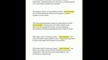 Fema Is Ics 100 200 700 800 Incident Command System Updated video