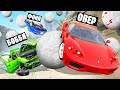 ЛАВИНА ИЗ КАМНЕЙ! ВЫЖИВАНИЕ НА СПУСКЕ СМЕРТИ В BeamNG.drive