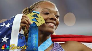 Mia Maxwell outduels twin Mariah, Jamaican favorite for U20 100m world title | NBC Sports