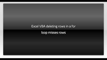Excel VBA deleting rows in a for loop misses rows