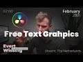 Davinci Resolve how to install Text graphics FREE