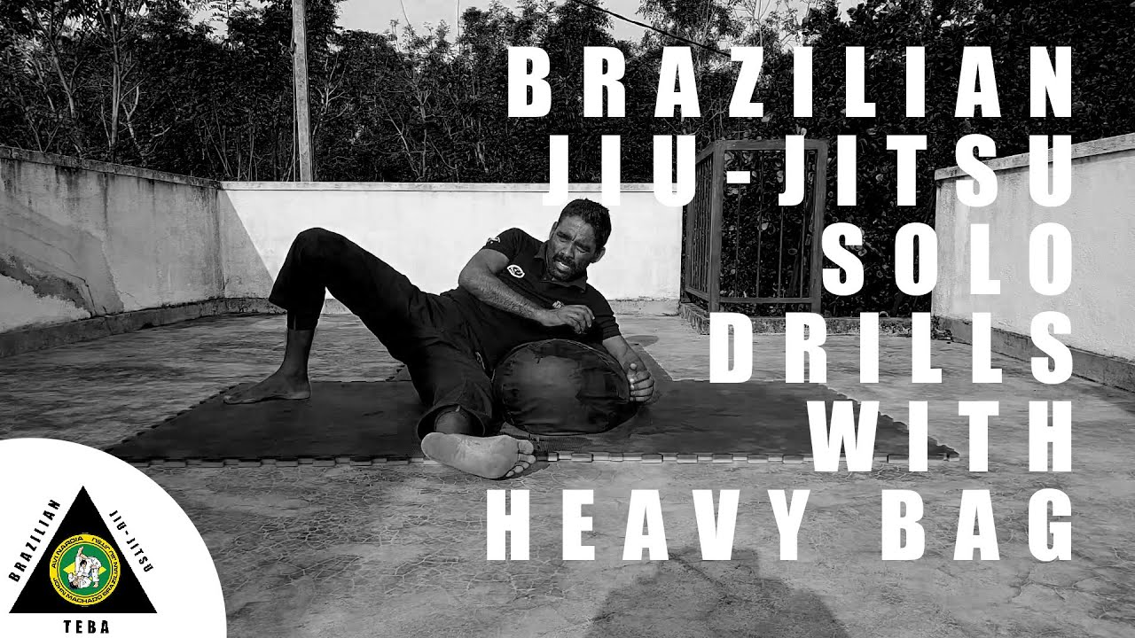 Brazilian JiuJitsu Training BJJ Solo Drills with Heavy Bag YouTube