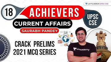 Day 18 | 120 days Current Affairs based MCQs Series | Crack UPSC CSE Prelims 2021 by Saurabh Pandey