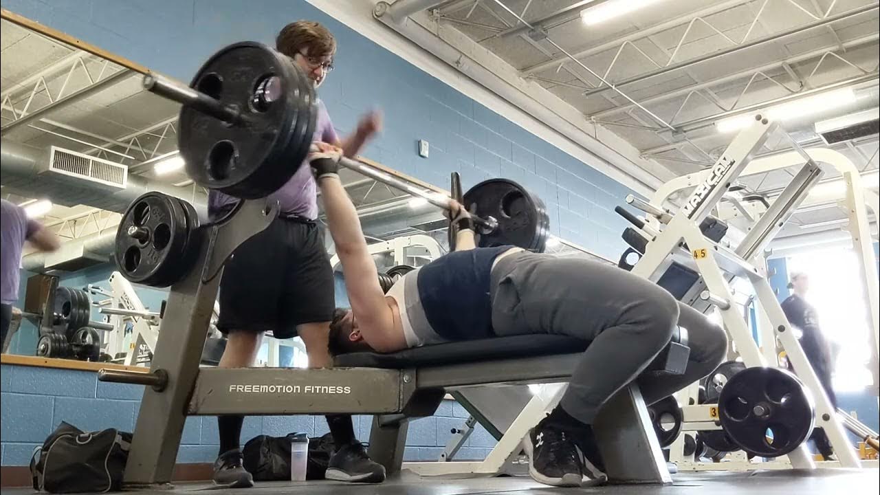 3 Plate Bench Press PR YouTube
