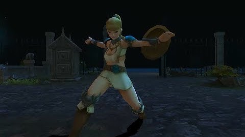 Sword Girl Animations Demo, updated to include12 animations on Unity asset store.