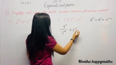 Exponents and Power | Class 8th Chapter12 Exercise-12.1 Question-2 | NCERT