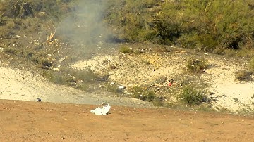 EXPLODING target - Bushmaster ar-15 .223 @ 200 yards - PAETON