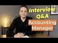 4 Accounting Manager Interview Questions and Answers [Most Common]