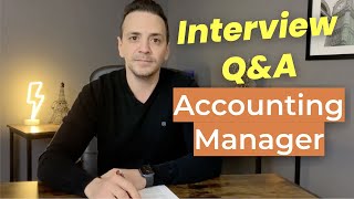 4 Accounting Manager Interview Questions and Answers [Most Common]