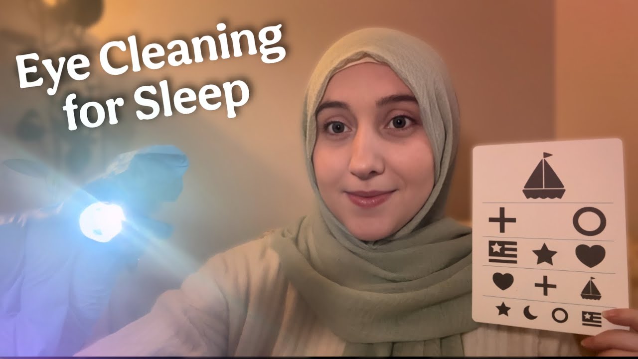 ASMR Relaxing Eye Cleaning and Eye Exam