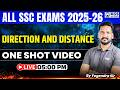 ALL SSC EXAMS 2025-26 | Reasoning Direction and Distance One Shot Video | By Yogendra Sir