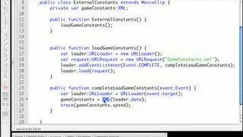 External Constants From an XML File Using AS3