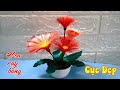 Hướng dẫn cách làm hoa đồng tiền từ ruy băng satin |How to make to ribbon satin flowers?