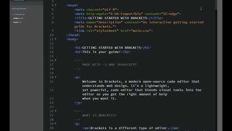 Downloading and Installing Brackets Code Editor