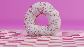 Doughnut | 3d render| 3d animation |  blender