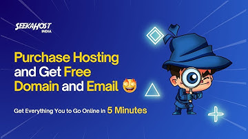 How to Get Free Domain and Email with Web Hosting? 🤩 | SeekaHost India