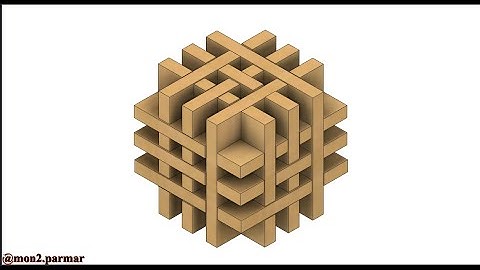 Criss Cross Cube Puzzle Animation in Fusion 360