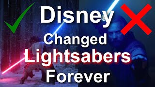 DISNEY COMPLETELY CHANGED LIGHTSABERS, Disney Fixed Lightsabers, Why is Kenobi's Lighting so Bad?