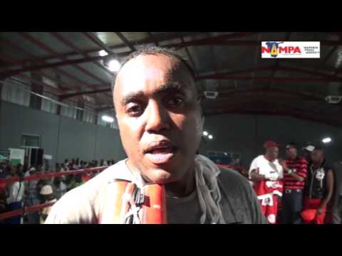 NAMPA: HELAO NAFIDI, Harry "The Terminator" Simon says fight was  awkward  28 March 2016
