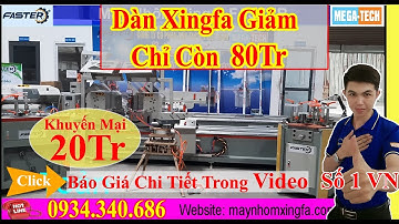 Chỉ 80tr - dàn máy cắt nhôm xingfa 2 đầu faster cao cấp