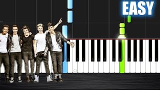 One Direction - What Makes You Beautiful - EASY Piano Tutorial by PlutaX - Synthesia chords