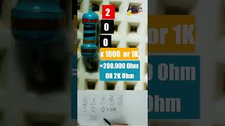 Decode Color Code 'Red Black Black Orange Brown' | 5 Band Precision Resistor Explained #Shorts