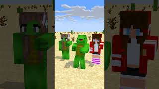 Hero Mikey become a stronger 🔥 - JJ and Mikey Maizen Minecraft Animation #maizen #minecraft #shorts