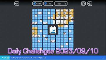 【Microsoft Minesweeper Online】  Daily Challenges Sep 10, 2023