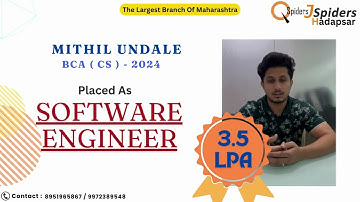 From Student to Associate Software Engineer | QSpiders Hadapsar Graduate