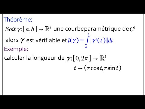 Longueur d'une courbe