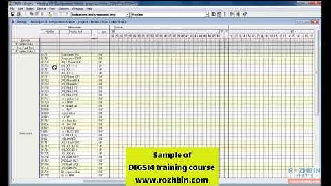 (Sample of DIGSI4 training course(configuration