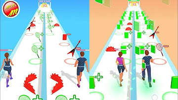 Couple Run walkthrough game | noob vs pro vs hacker | new android games.