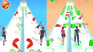 Couple Run walkthrough game | noob vs pro vs hacker | new android games. screenshot 3
