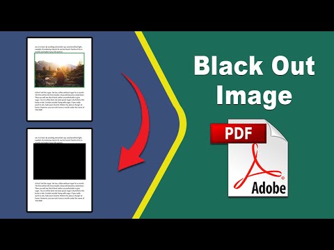 How to blackout an image on a pdf file in Adobe Acrobat Pro DC 2022