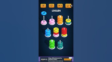 Hoop Sort Puzzle - Color Ring Stack Sorting Game Level 874 Solution