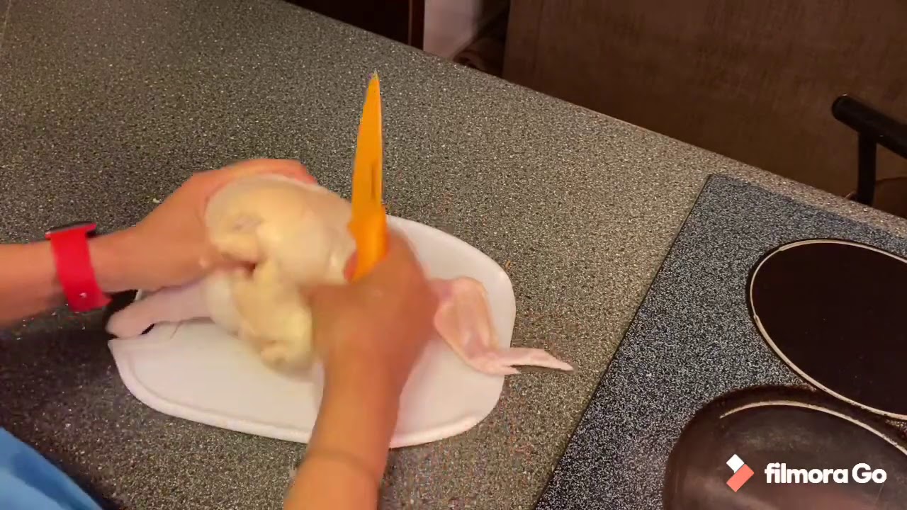 How to debone whole chicken - YouTube