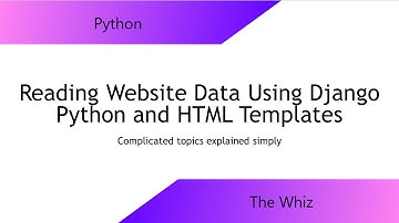 Reading Website Data using Django Python & HTML Templates