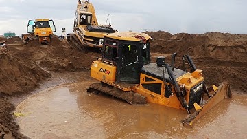 Extreme Recovery - Bulldozer accident sink in sand(SHANTUI DH17)