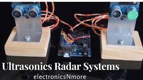 Distance measurement using ultrasonic sensor module in proteus