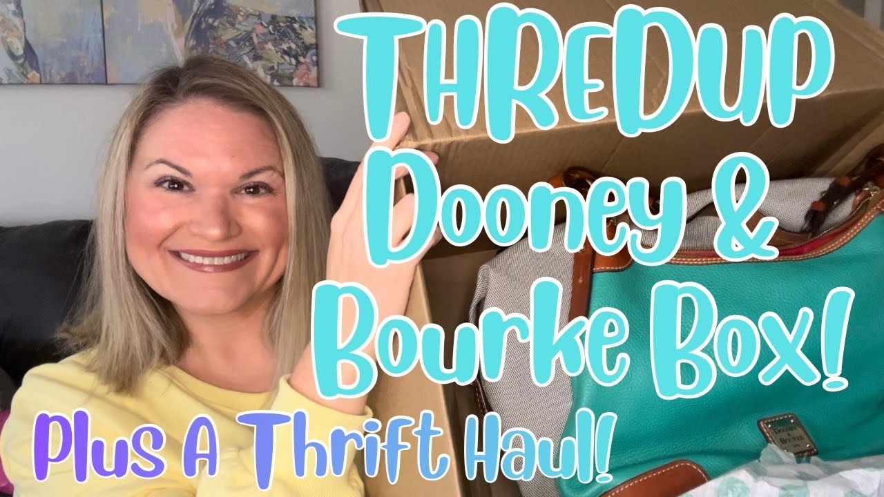Распаковка сумки Dooney & Bourke от ThredUP + покупки в секонд-хенде во Флориде! #распаковка_сюрп...