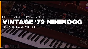 Vintage 1979 MINIMOOG | Overview Of Simple Analog Synthesis | Sounds | Demo | Review
