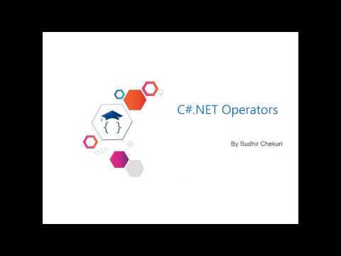 C# NET Tutorial - 3 - Operators