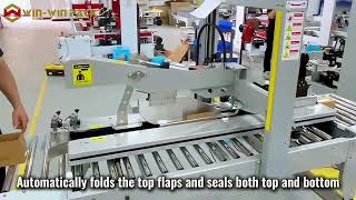 Celebrity WIN-WIN PACK Semi-Automatic Flap Folding Carton Sealer – Continuous Sealing for Various Carton Sizes Profile