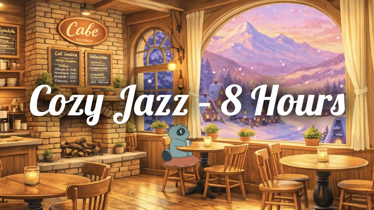 Cozy Cafe Jazz ☕ Soft Calm for Relax & Work (8 Hours)
