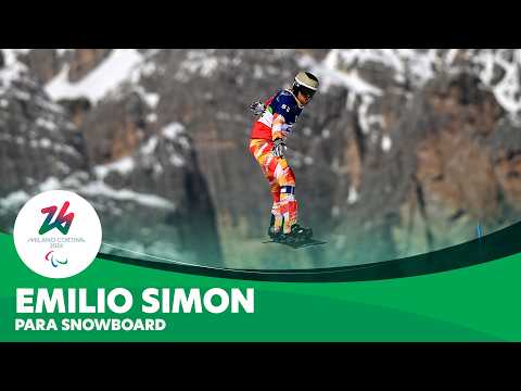 🇪🇸🏂 Emilio Jose Redondo Simon in <strong>Action</strong> in SB-LL2 Banked Slalom at <strong>Milano</strong> Cortina 2026