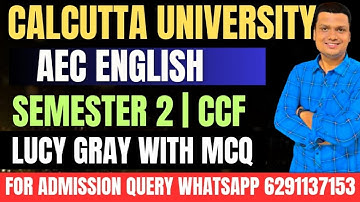 AEC English One Shot | Lucy Gray With Mcq