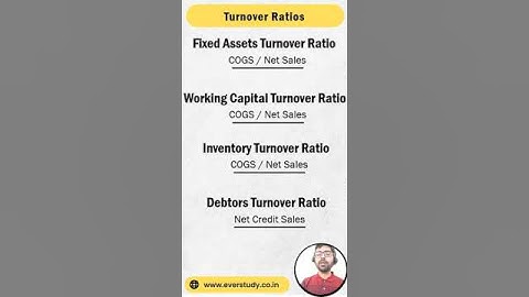 Best Trick to Remember Turnover Ratios | NET | PGT | Commerce | Management | Everstudy Classes