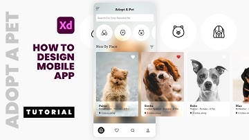 How to Design a Mobile App - Adobe XD Tutorial (Background Blur Effect / Glassmorphism)