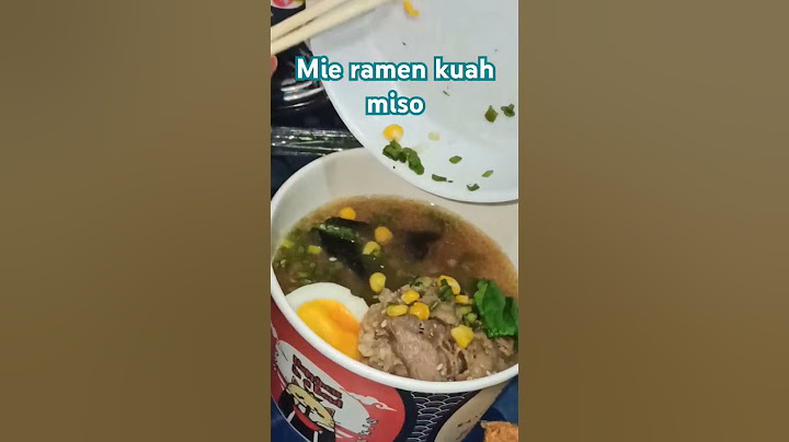 Matur suwun yo nduk...emak e di tumbasno mie ramen 😀💜