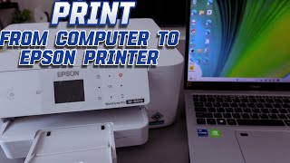 How To Print From Computer or PC or  Microsoft Word to Epson Printer For Non-Techies